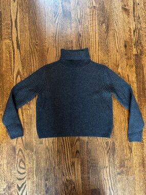 Jenni Kayne Cropped Cashmere Turtleneck Sweater